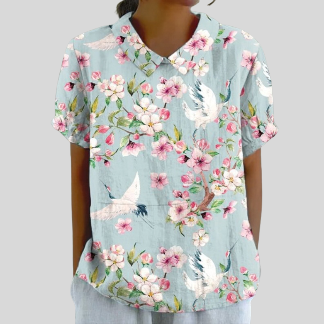 Elaina | Graceful Floral Blouse
