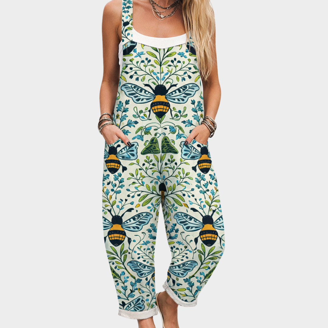 Comfortable Printed Overall | Multicolor
