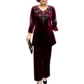 Elvire Elegant Velvet Two-Piece Set