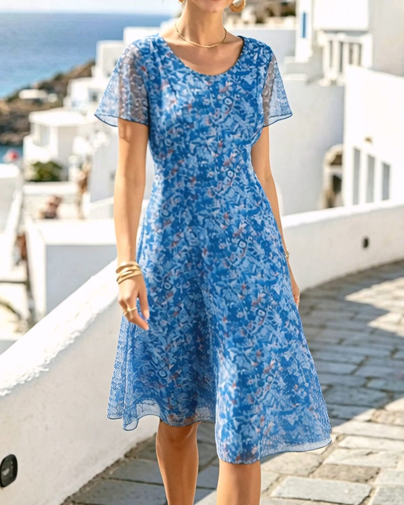 Ana | Loose Floral Midi Dress