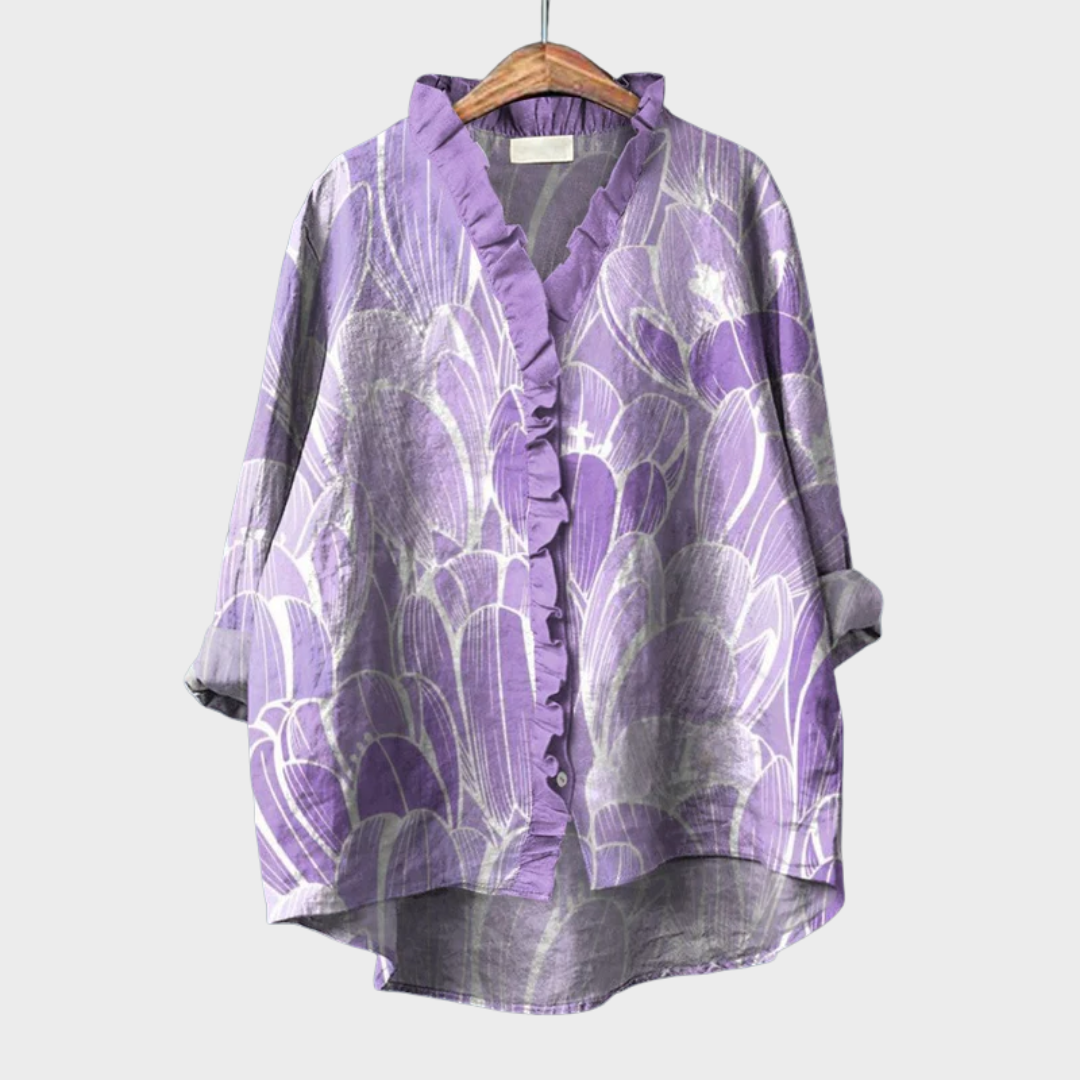 Violet | Refined Floral Blouse
