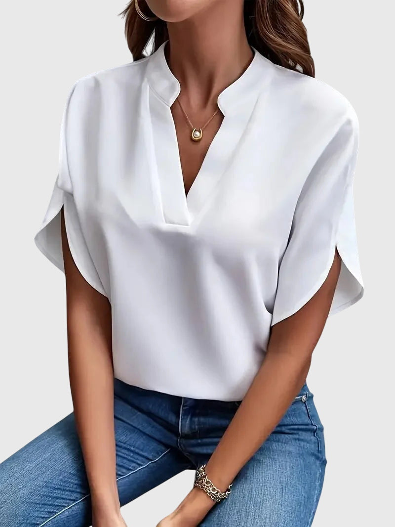 Beatrix | Soft Elegant V-Neck Blouse