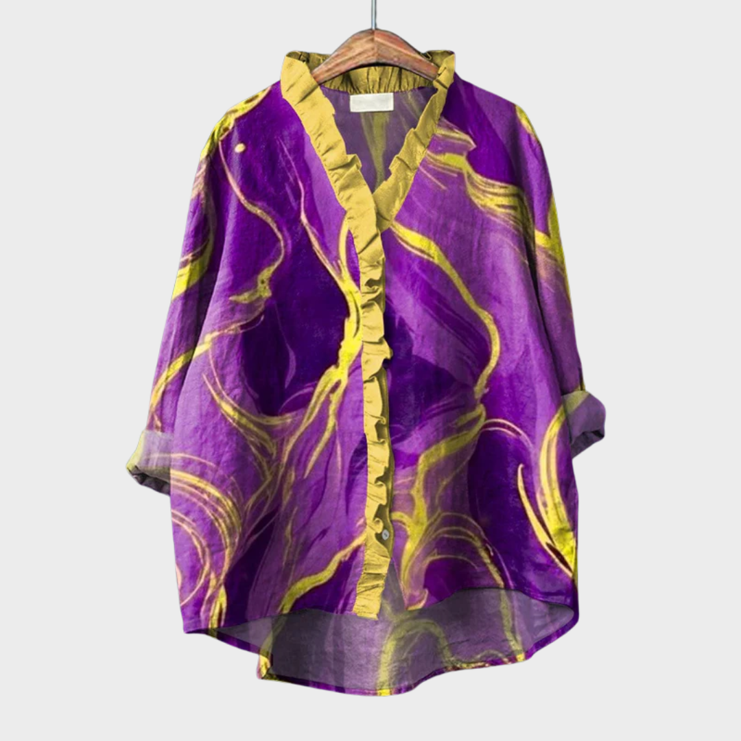 Natalie | Elegant Breezy Summer Blouse
