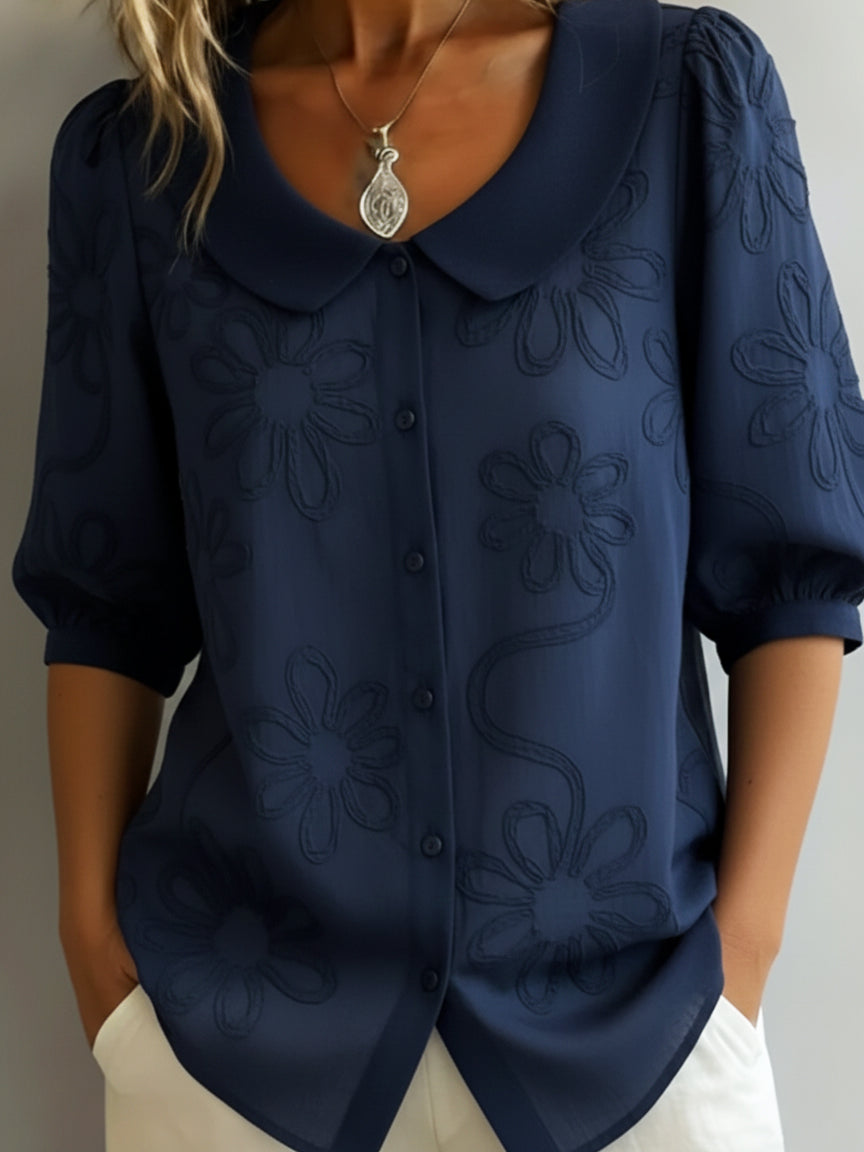 Loretta | Elegant Floral Lightweight Blouse