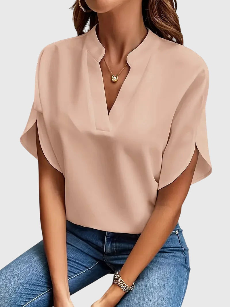 Beatrix | Soft Elegant V-Neck Blouse