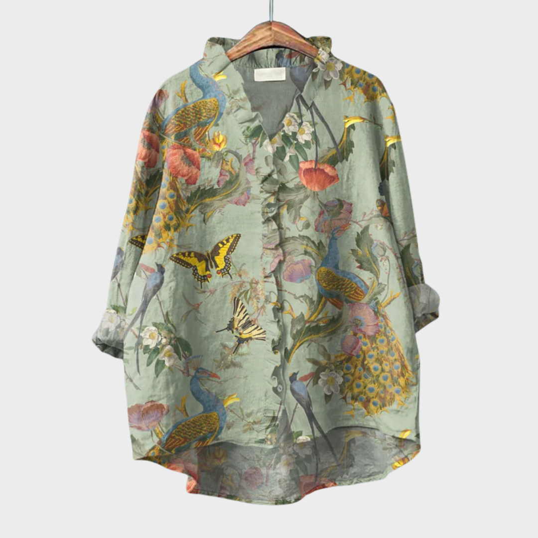 Sarah | Elegant Breezy Summer Blouse