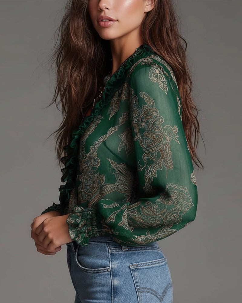 Kim 1/2 Zip Blouse