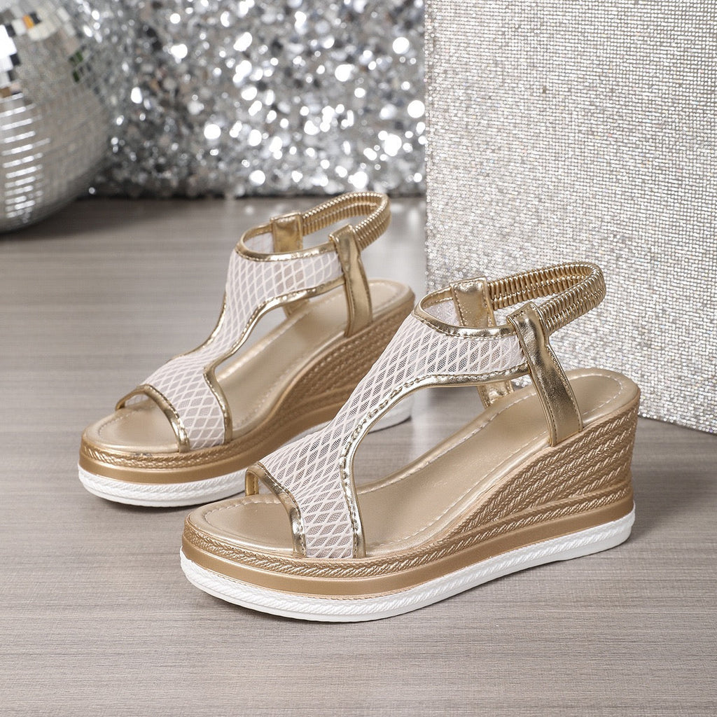Hailey | Ergonomic Mesh Wedge Sandal