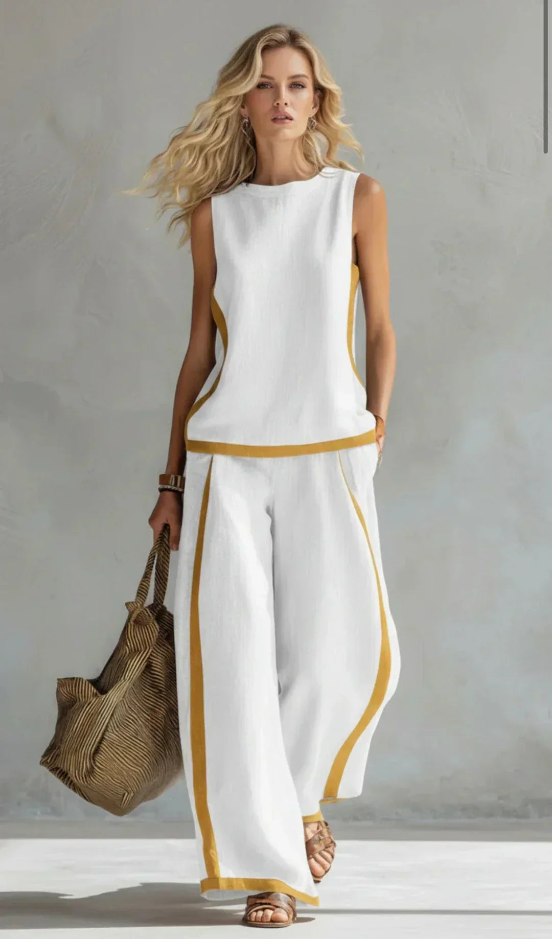 Ursula | Vest and Pants Two-Tone Set