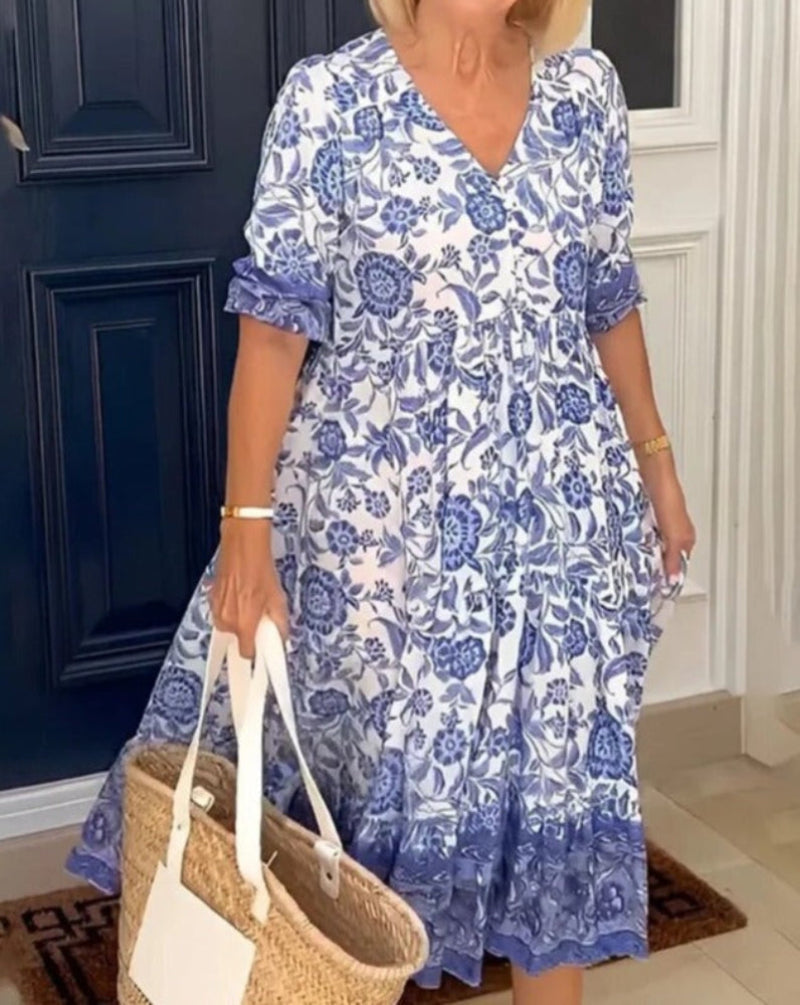 Caroline | Elegant Airy Floral Dress