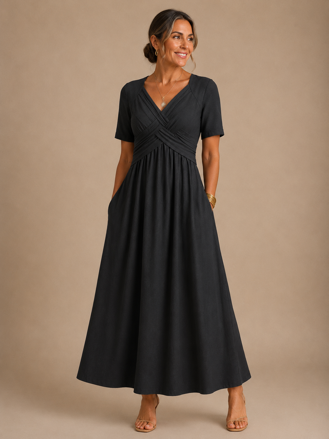 Angeli |  Elegant Midi Dress
