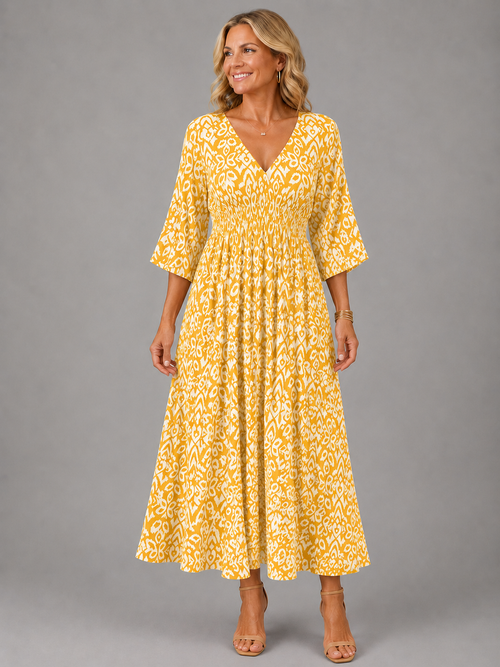 Althea | Bohemian Flow Midi Dress