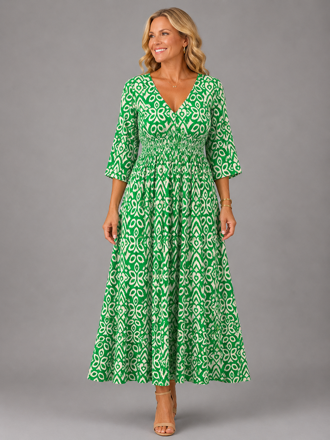 Althea | Bohemian Flow Midi Dress
