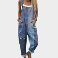 Comfortable Printed Overall | Blue