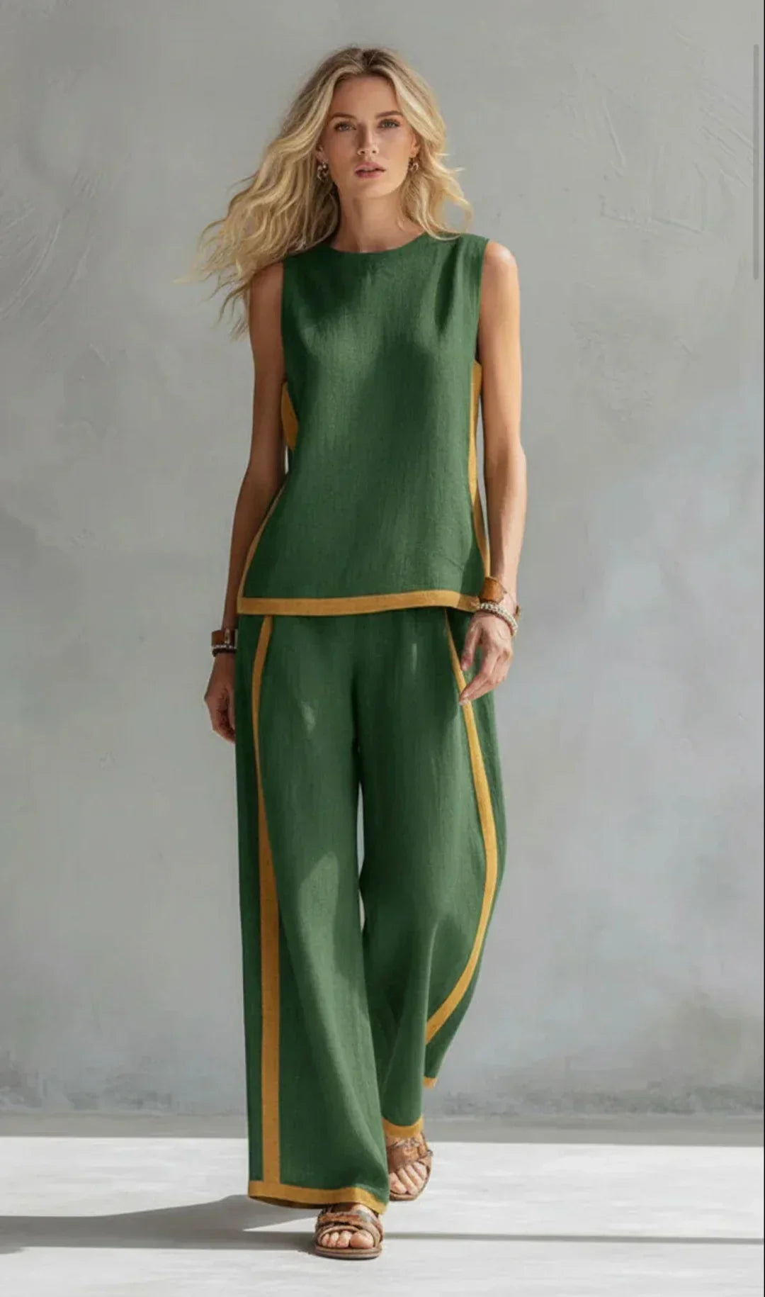 Ursula | Vest and Pants Two-Tone Set