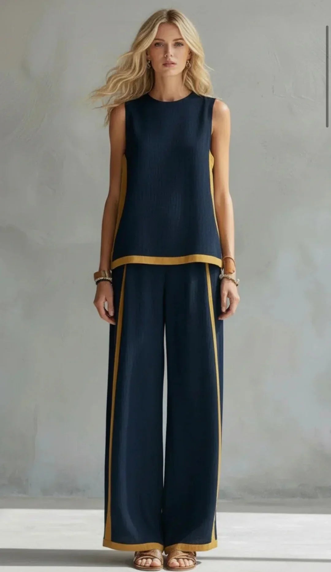 Ursula | Vest and Pants Two-Tone Set