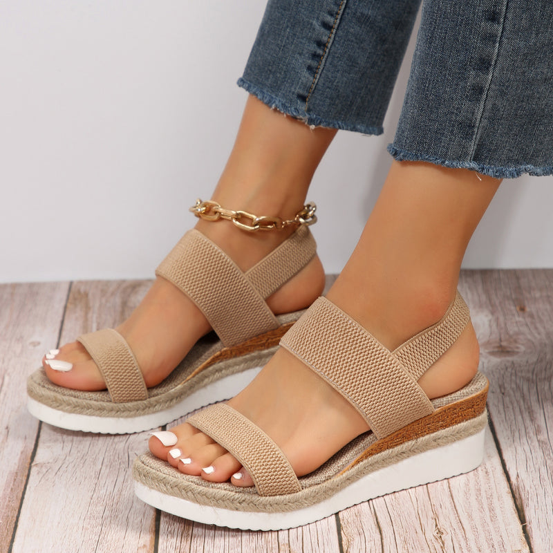 Monaco | Woven Platform Sandals