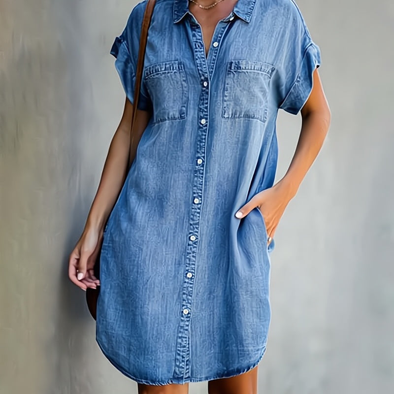 Saylor Button-Down Shirt Dress