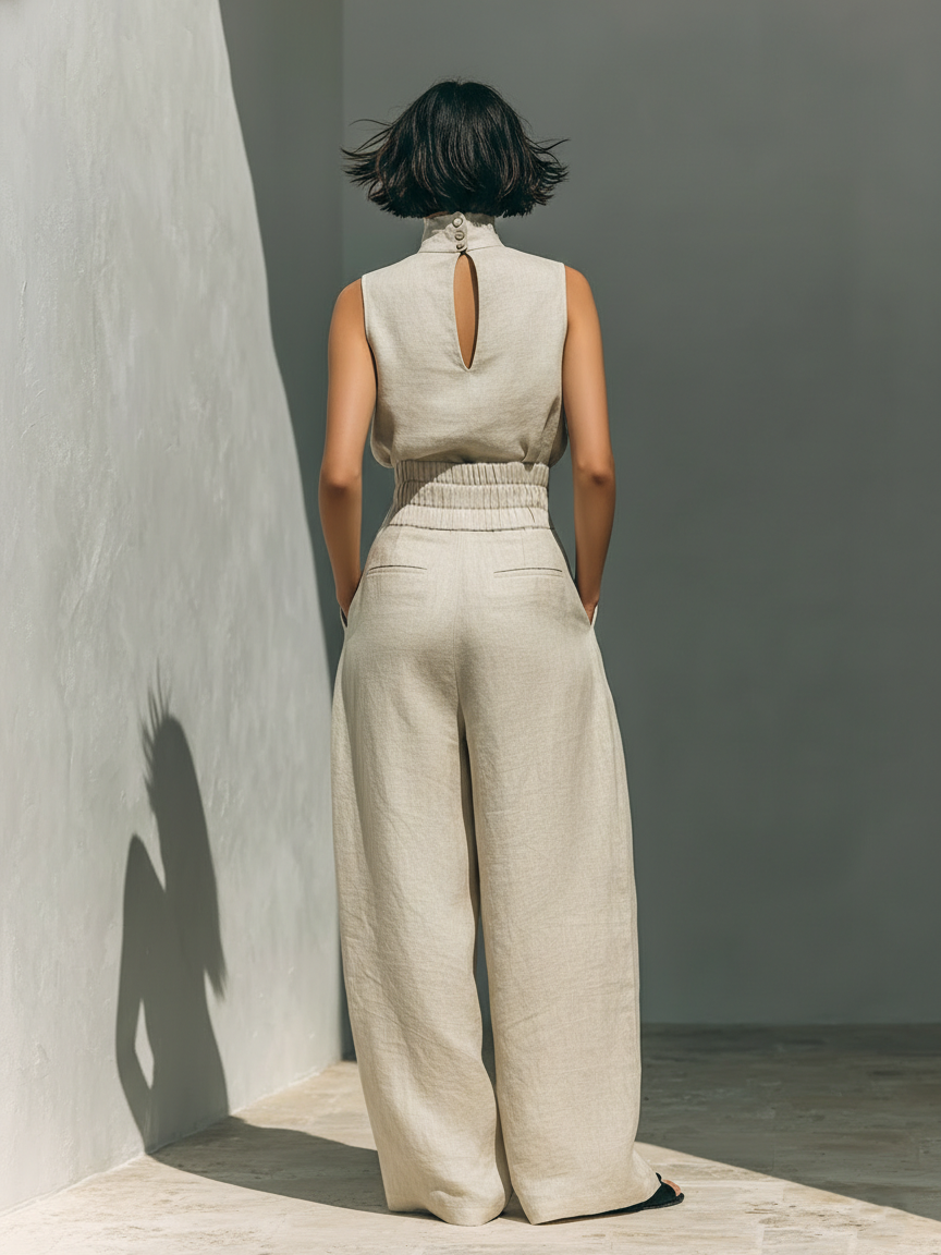 Serena | Minimalist Cotton-Linen Set