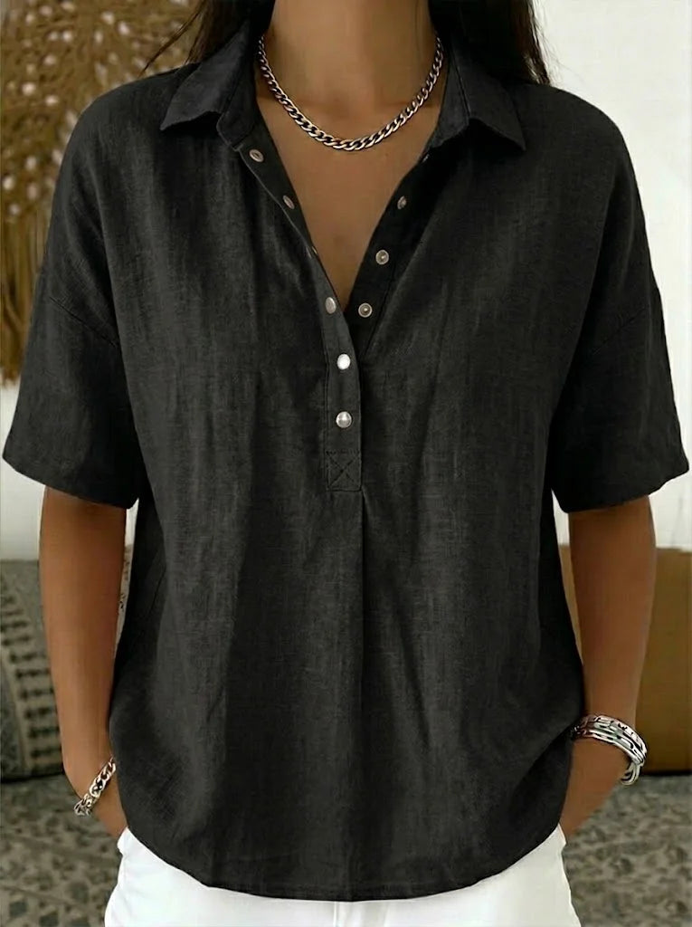 Claire | Collar Button Blouse