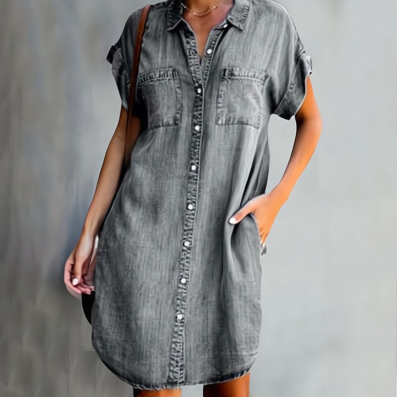 Saylor Button-Down Shirt Dress