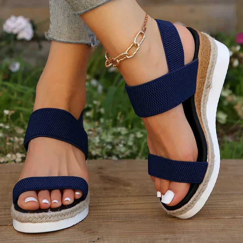 Monaco | Woven Platform Sandals