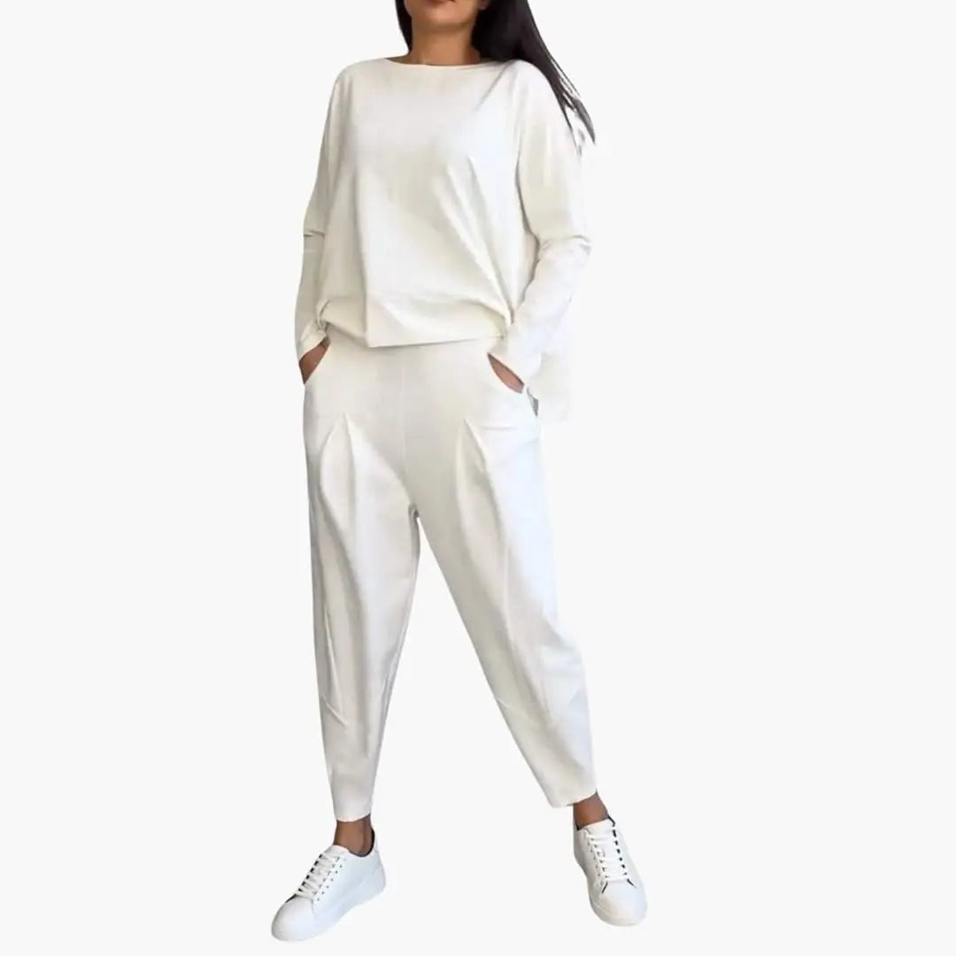 Thea Round Neck Two-Piece Set