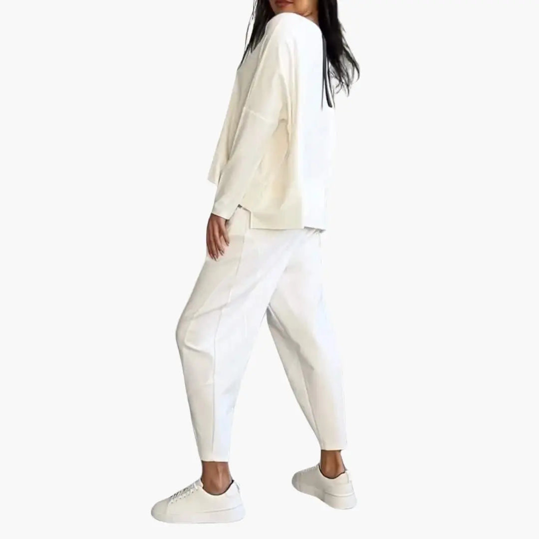 Thea Round Neck Two-Piece Set