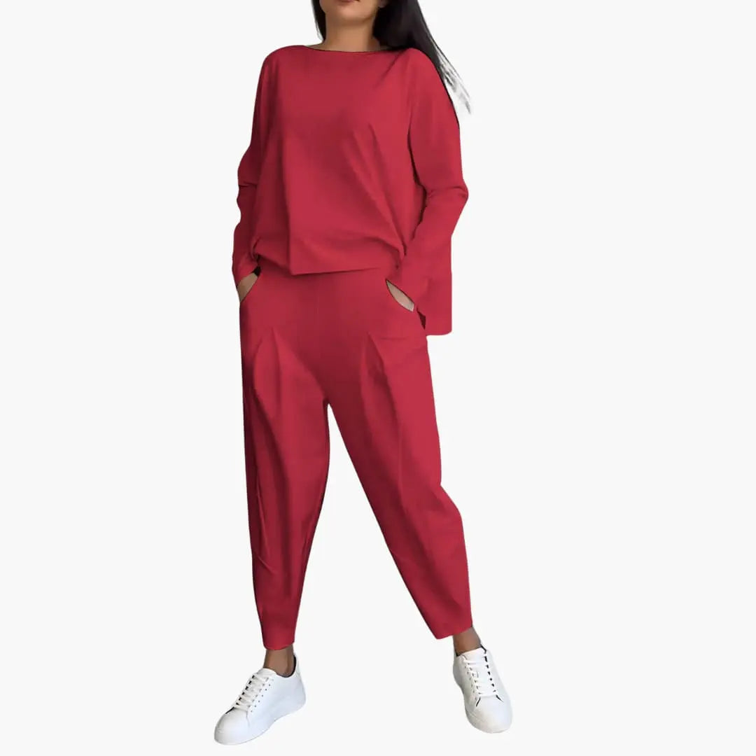 Thea Round Neck Two-Piece Set