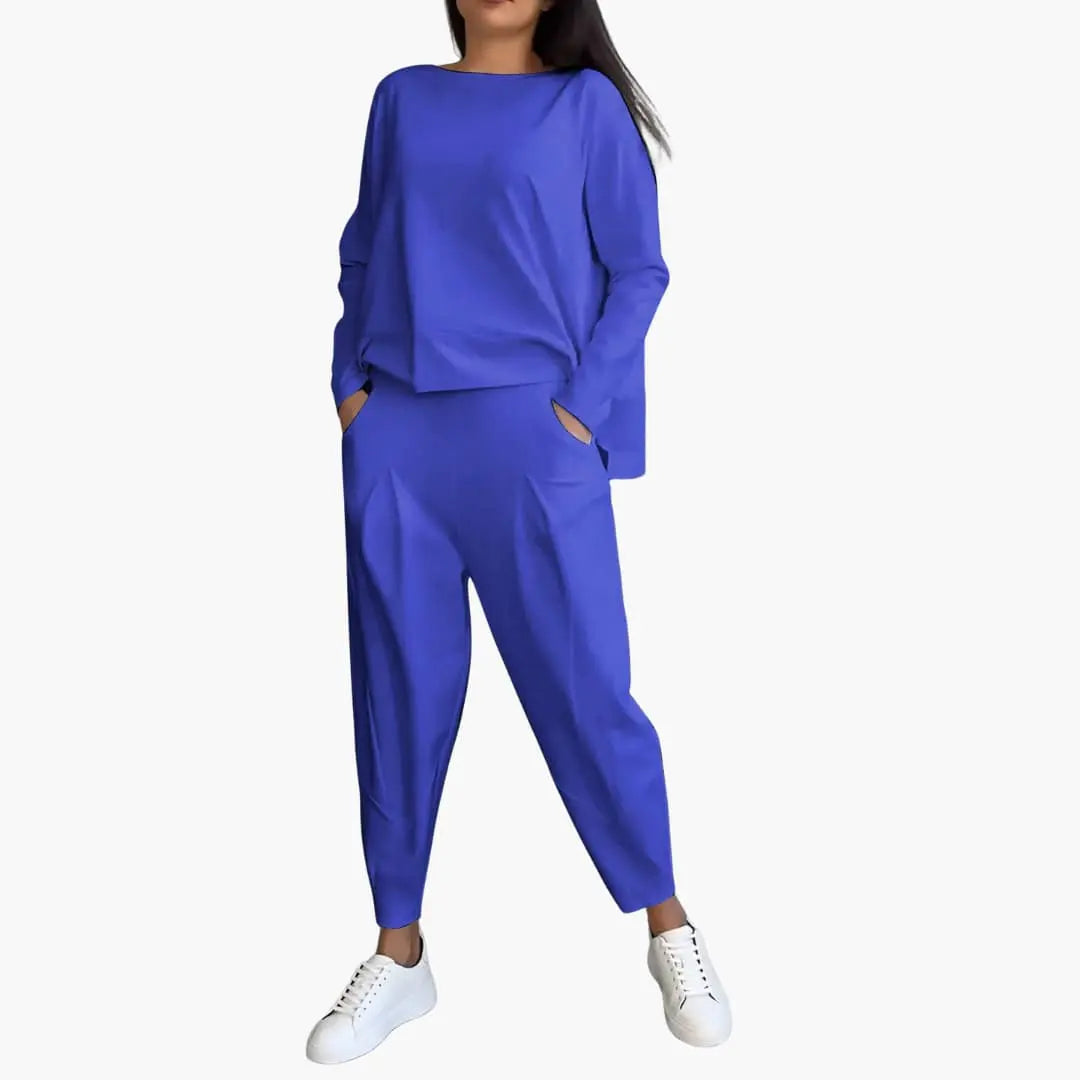 Thea Round Neck Two-Piece Set