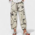 Nahia | Elegant Beige Pants