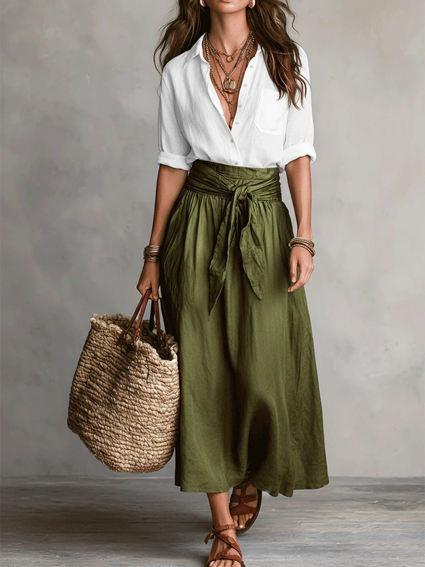 River | Two-Piece Top and Midi Skirt Set