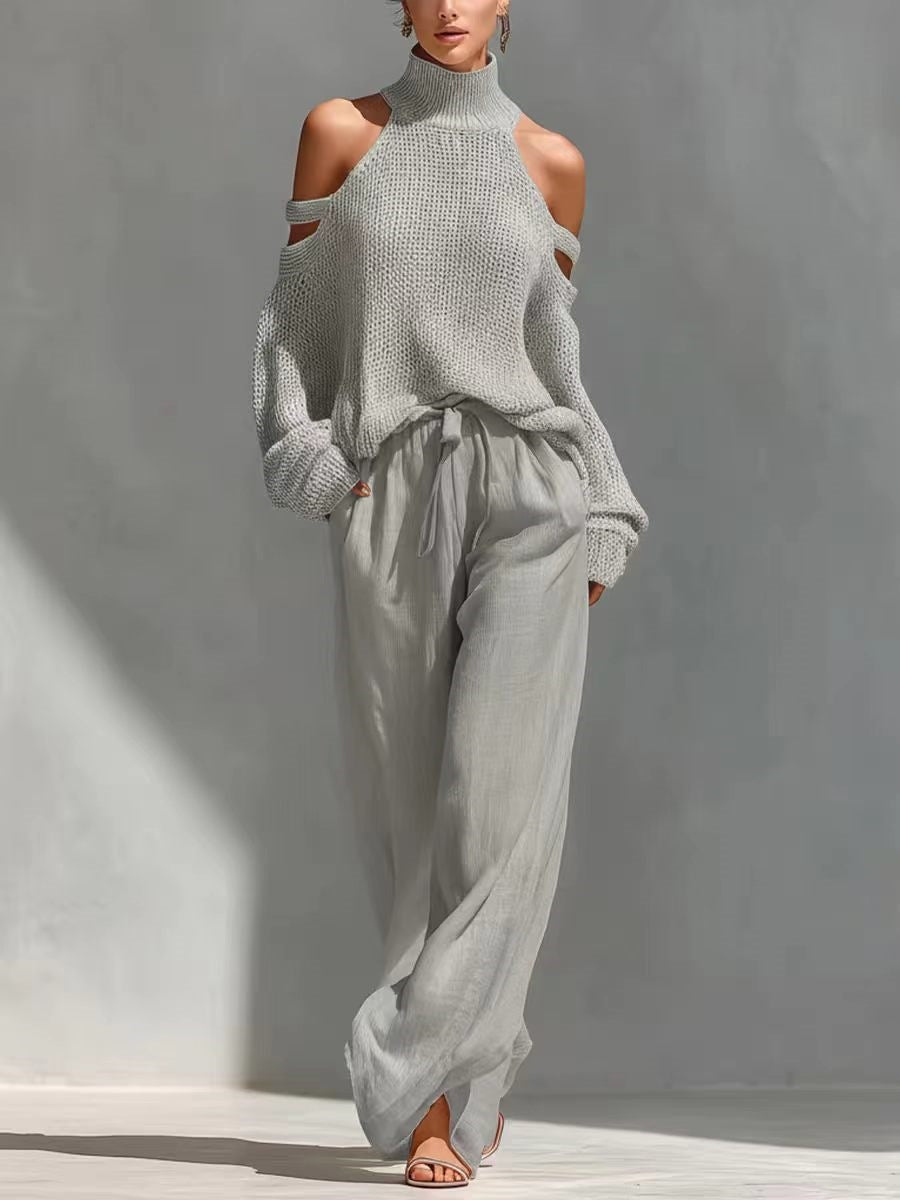 Celine | Knit and Linen Set