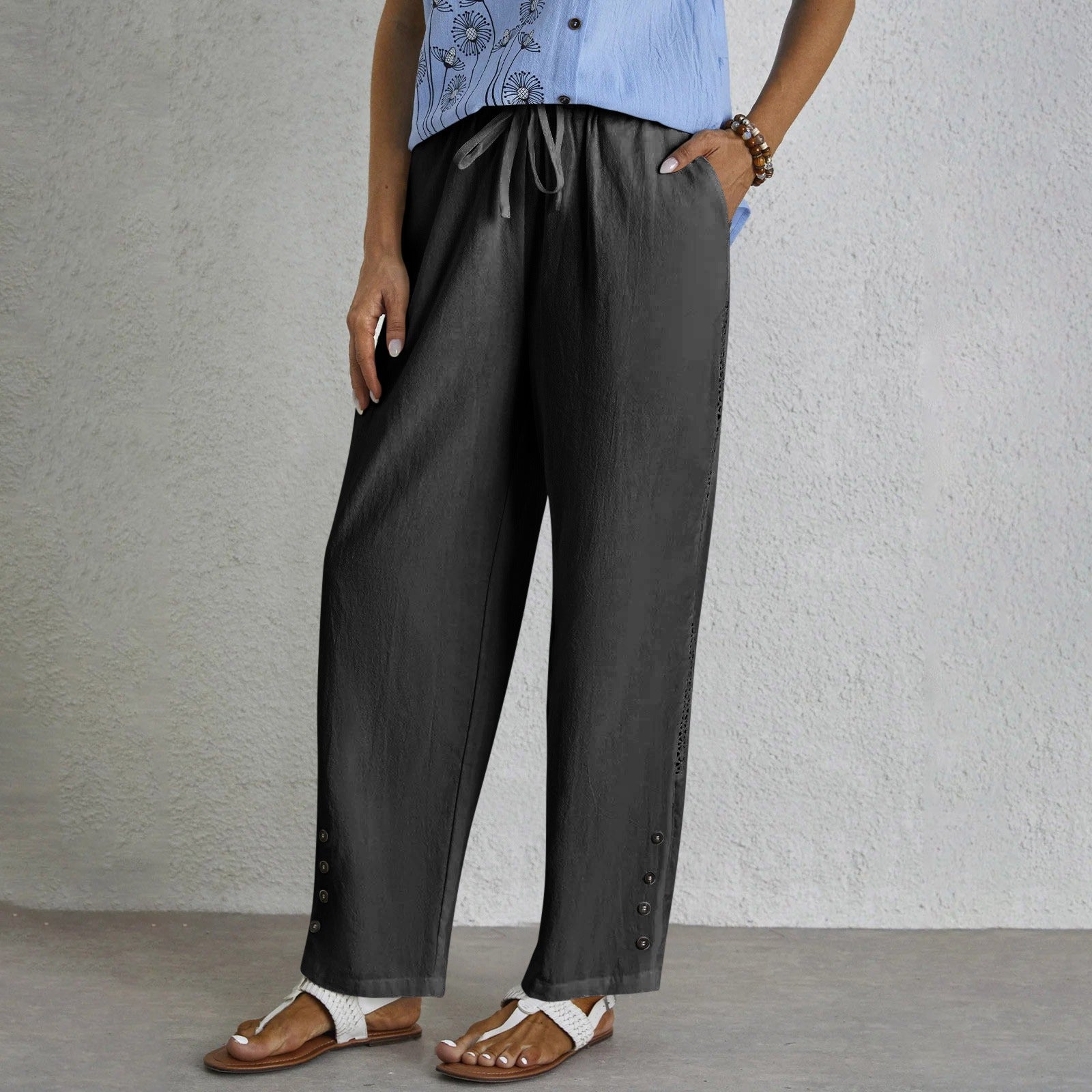 Shania | Relaxed Button Pants