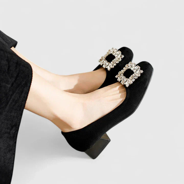 Julianyssa | Women's Cushioned Block Heel Pumps