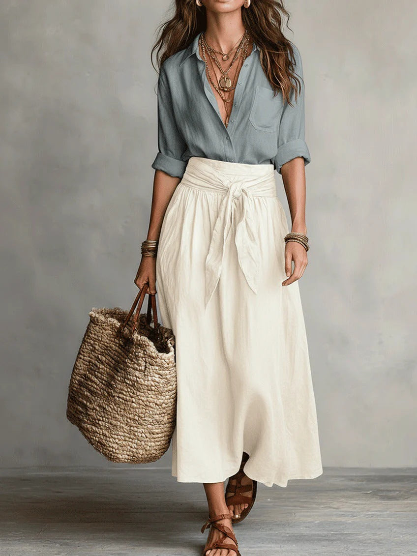 River | Two-Piece Top and Midi Skirt Set