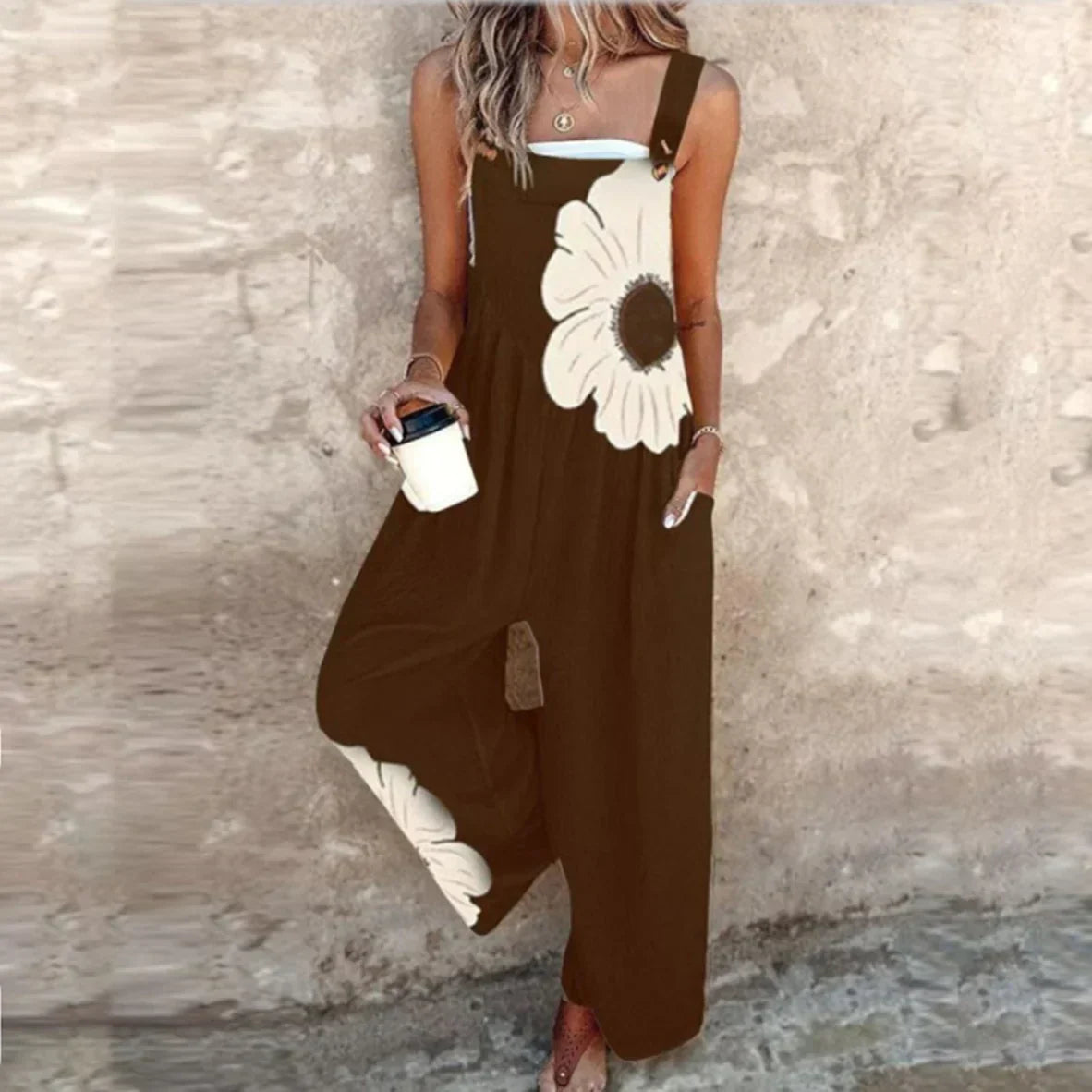 Comfortable Printed Overall | Multicolor