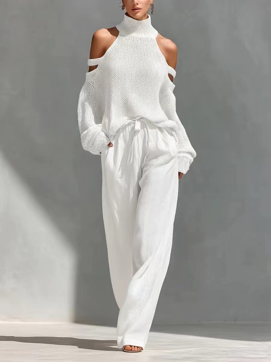 Celine | Knit and Linen Set