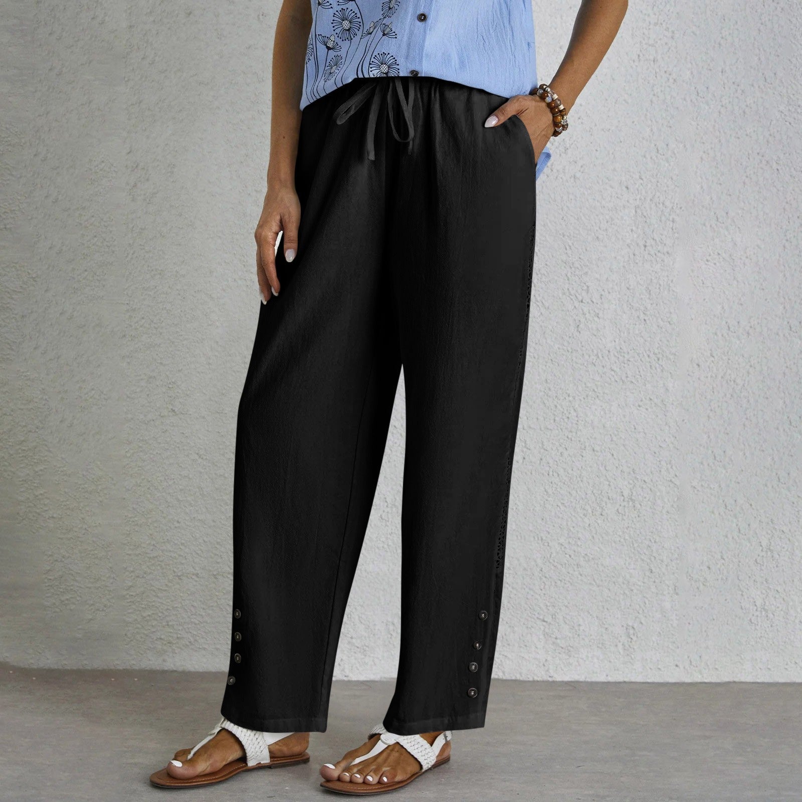 Shania | Relaxed Button Pants
