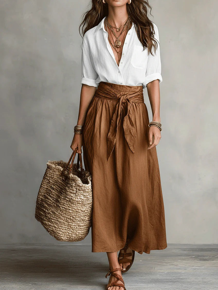 River | Two-Piece Top and Midi Skirt Set