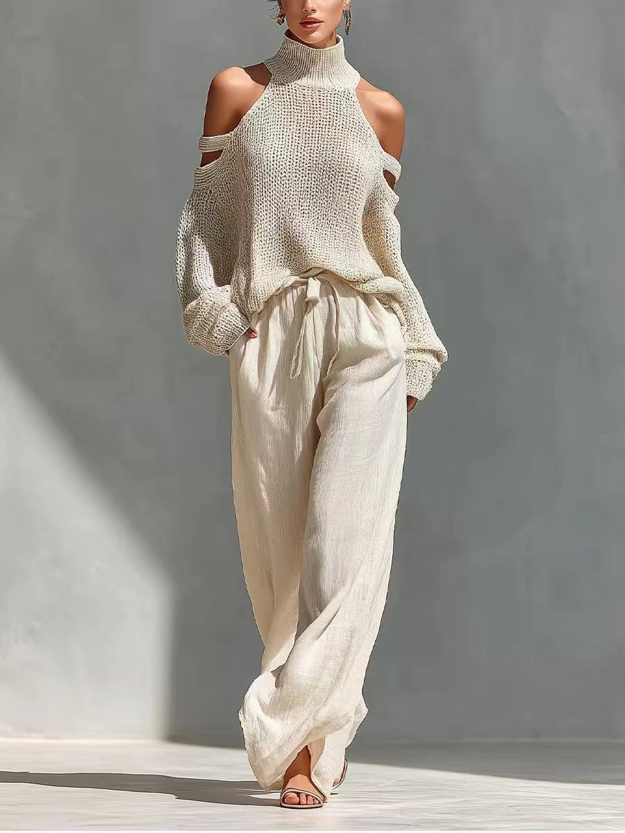 Celine | Knit and Linen Set