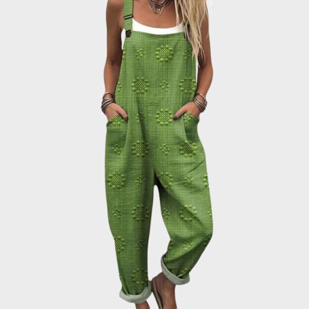Comfortable Printed Overall | Green