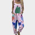 Comfortable Printed Overall | Pink