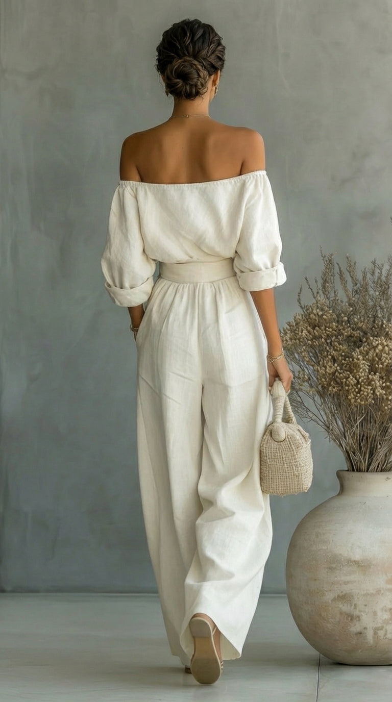 Arabella | Linen-Effect Summer Set