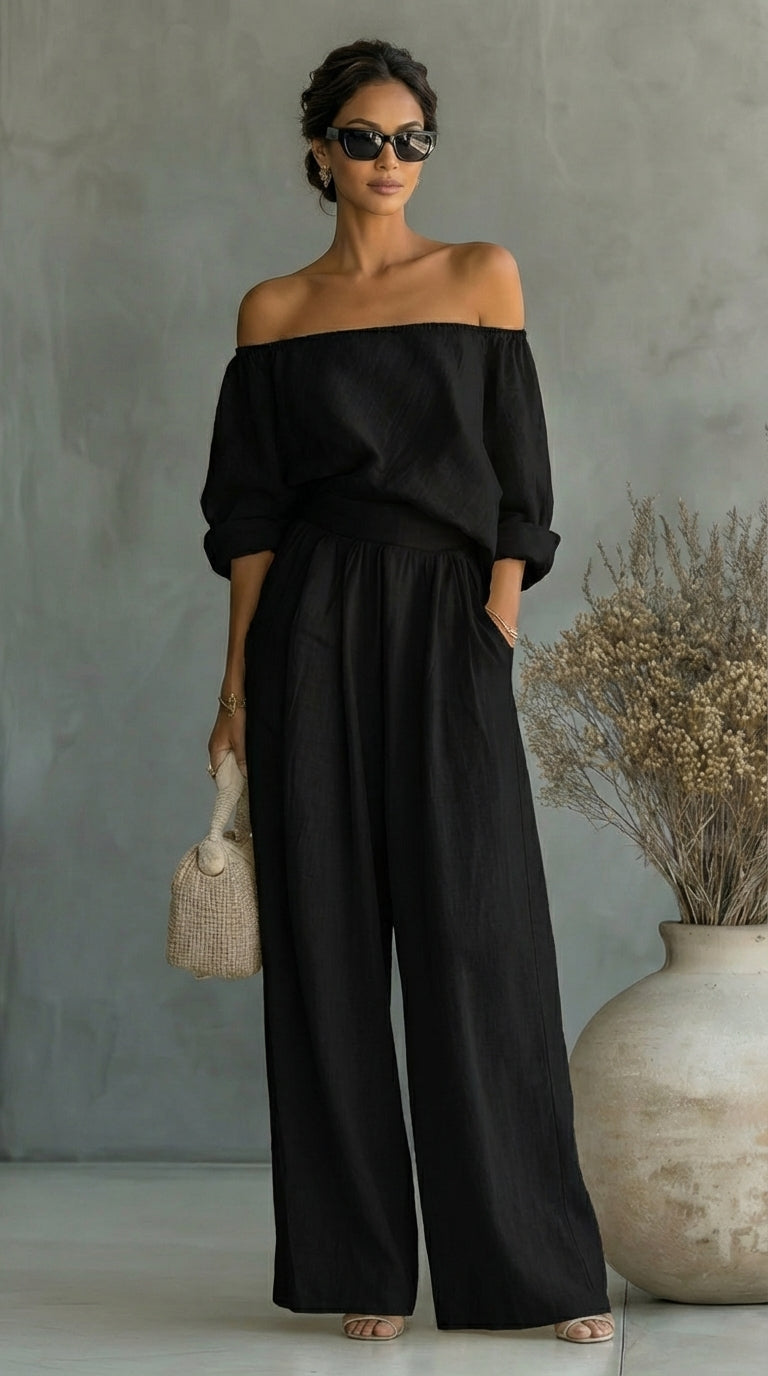 Arabella | Linen-Effect Summer Set