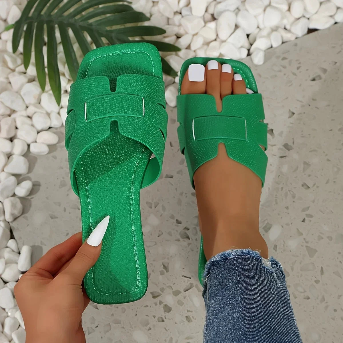 Valencia | Cut-Out Slide Sandals