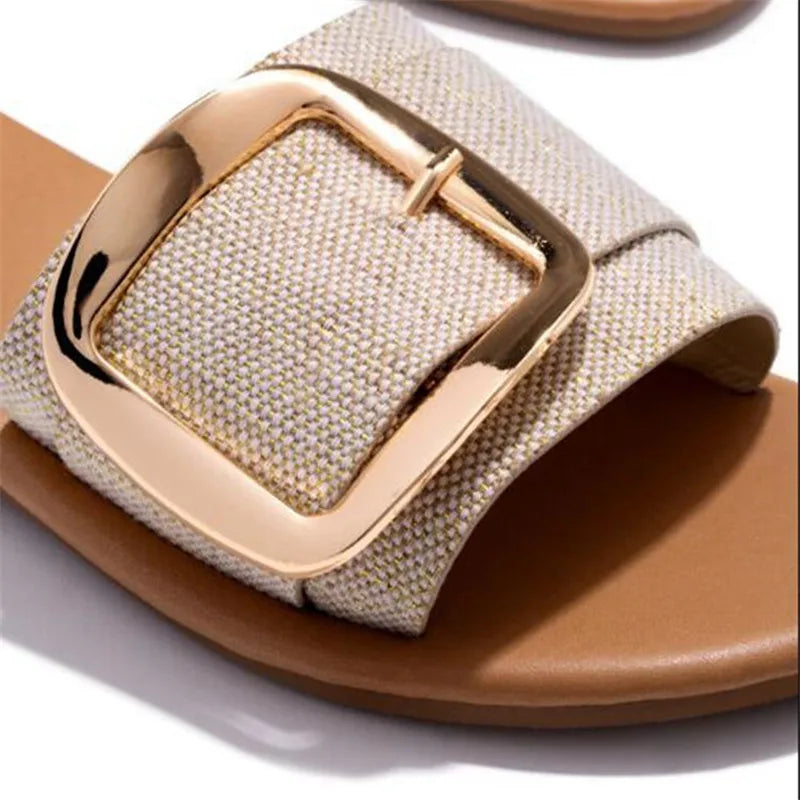 Soleil | Buckle Slide Sandals