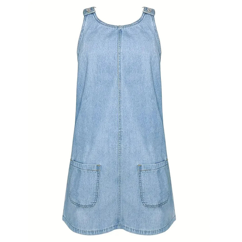 Saylor Relaxed Denim-Look Dress