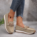 Emma | Chic Diamond Buckle Loafers