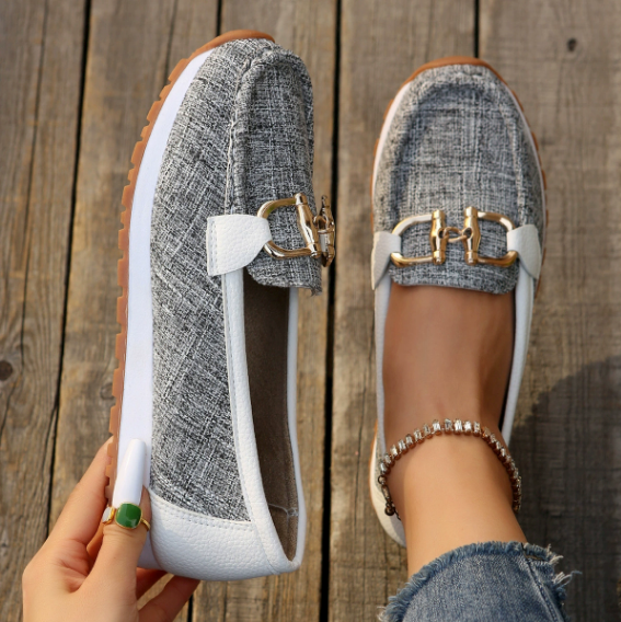 Esme | Flat Buckle Loafers